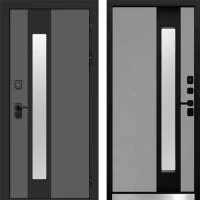 Дверь Евро RK Графит с окном Grey soft - Image 1