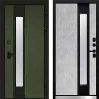 Дверь Евро RK Green с окном Бетон светлый - Image 1