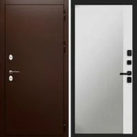 Дверь Евро TX Медь с Зеркалом Фацет Белый софт - Image 1
