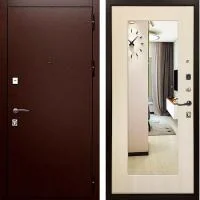 Дверь Графит Люкс с Зеркалом Эко дуб - Image 1