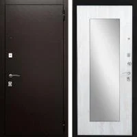 Дверь Графит Люкс с Зеркалом Сосна белая - Image 1