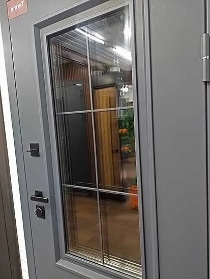 Дверь Стандарт Эльбрус Термо с окном и решеткой - Image 4