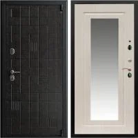Входная дверь Гранд 12 Тетрис Зеркало Флз-120 Беленый дуб - Image 1