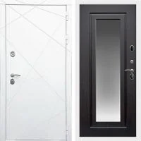 Входная дверь Гранд 13 Белая ФЛЗ-120 зеркало Венге - Image 1