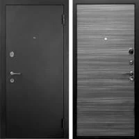 Входная дверь Гранд 1А Чёрный муар Гладкая Сандал серый - Image 1