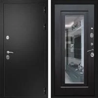 Входная дверь Гранд 5А Чёрный Муар ФЛЗ-120 Зеркало Венге - Image 1