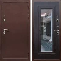 Входная дверь Гранд 5А ФЛЗ-120 с зеркалом Медь / Венге - Image 1
