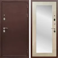 Входная дверь Гранд 5А Пастораль с зеркалом Медь / Белёный дуб - Image 1