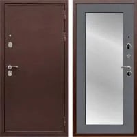 Входная дверь Гранд 5А Пастораль с зеркалом Медь / Графит софт - Image 1