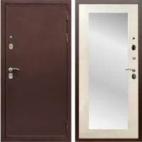 Входная дверь Гранд 5А Пастораль с зеркалом Медь / Лиственница беж - Image 1