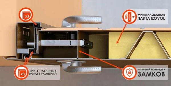 Входная дверь Гранд 5А ФЛ 243 Чёрный Муар Венге - Image 4