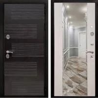 Входная дверь Гранд Премиум 185 СБ-16 Зеркало Лиственница беж - Image 1