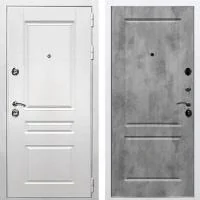 Входная дверь Гранд Премиум Н ФЛ-117 Белая / Бетон темный - Image 1