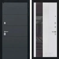 Входная дверь Лабиринт Арт 32 с зеркалом (Белый софт рельеф) - Image 1