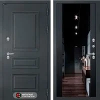 Входная дверь Лабиринт Атлантик Термо с зеркалом Черный кварц - Image 1