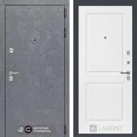 Входная дверь Лабиринт Бетон 11 Белый Софт - Image 1
