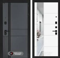 Входная дверь Лабиринт Еволаб 19 с зеркалом Белый софт - Image 1