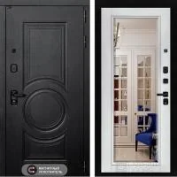 Входная дверь Лабиринт ГРАНД Фацет с Зеркалом Белый Софт - Image 1