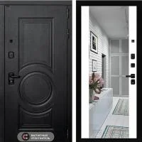 Входная дверь Лабиринт ГРАНД с Зеркалом Максимум Белый Софт - Image 1