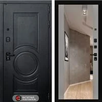 Входная дверь Лабиринт ГРАНД с Зеркалом Максимум Грей софт - Image 1