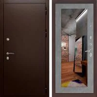 Входная дверь Лабиринт КЛАССИК 18 (с зеркалом) Бетон светлый - Image 1
