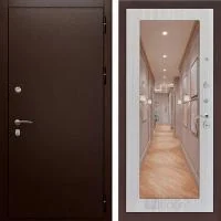 Входная дверь Лабиринт КЛАССИК 18 (с зеркалом) Сандал белый - Image 1
