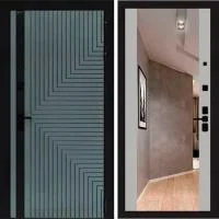 Входная дверь Лабиринт Кредор с зеркалом Максимум Грей софт - Image 1