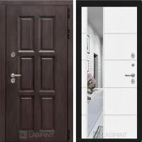 Входная дверь Лабиринт Лондон 19 Зеркало Белый софт - Image 1