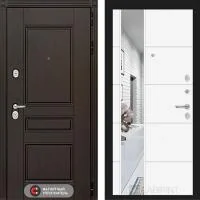 Входная дверь Лабиринт Мегаполис 19 Зеркало Белый софт - Image 1