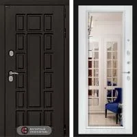 Входная дверь Лабиринт Нью Йорк с зеркалом Фацет Белый Soft - Image 1
