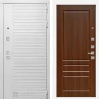 Входная дверь Лабиринт Пиано Белая 03 Орех бренди - Image 1
