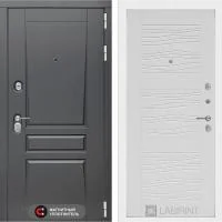 Входная дверь Лабиринт Платинум 06 Белое дерево - Image 1