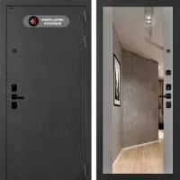 Входная дверь Лабиринт СОНАЛАБ с зеркалом Грей софт - Image 1