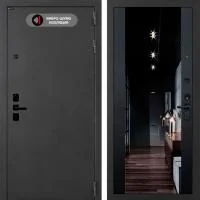 Входная дверь Лабиринт СОНАЛАБ с зеркалом Максимум Черный кварц - Image 1