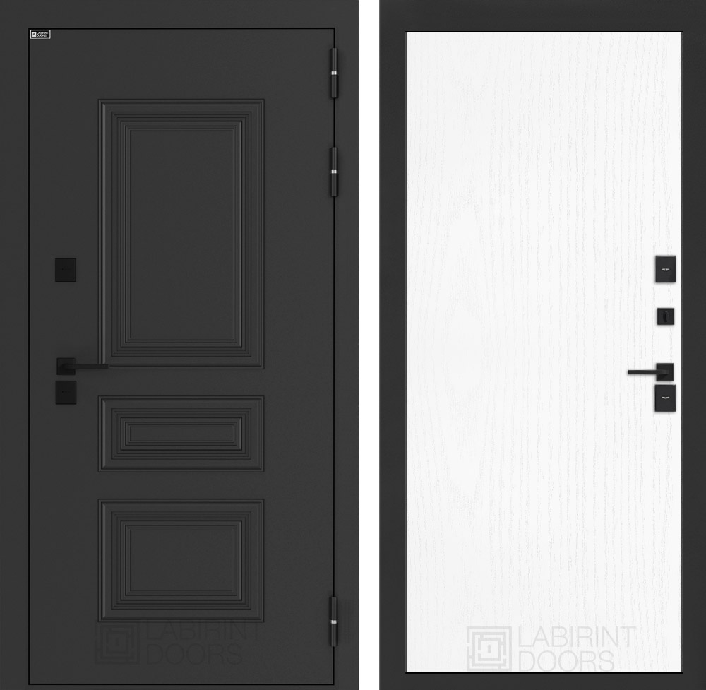 Входная дверь Аляска Лайт 07 - Белое дерево - Image 1