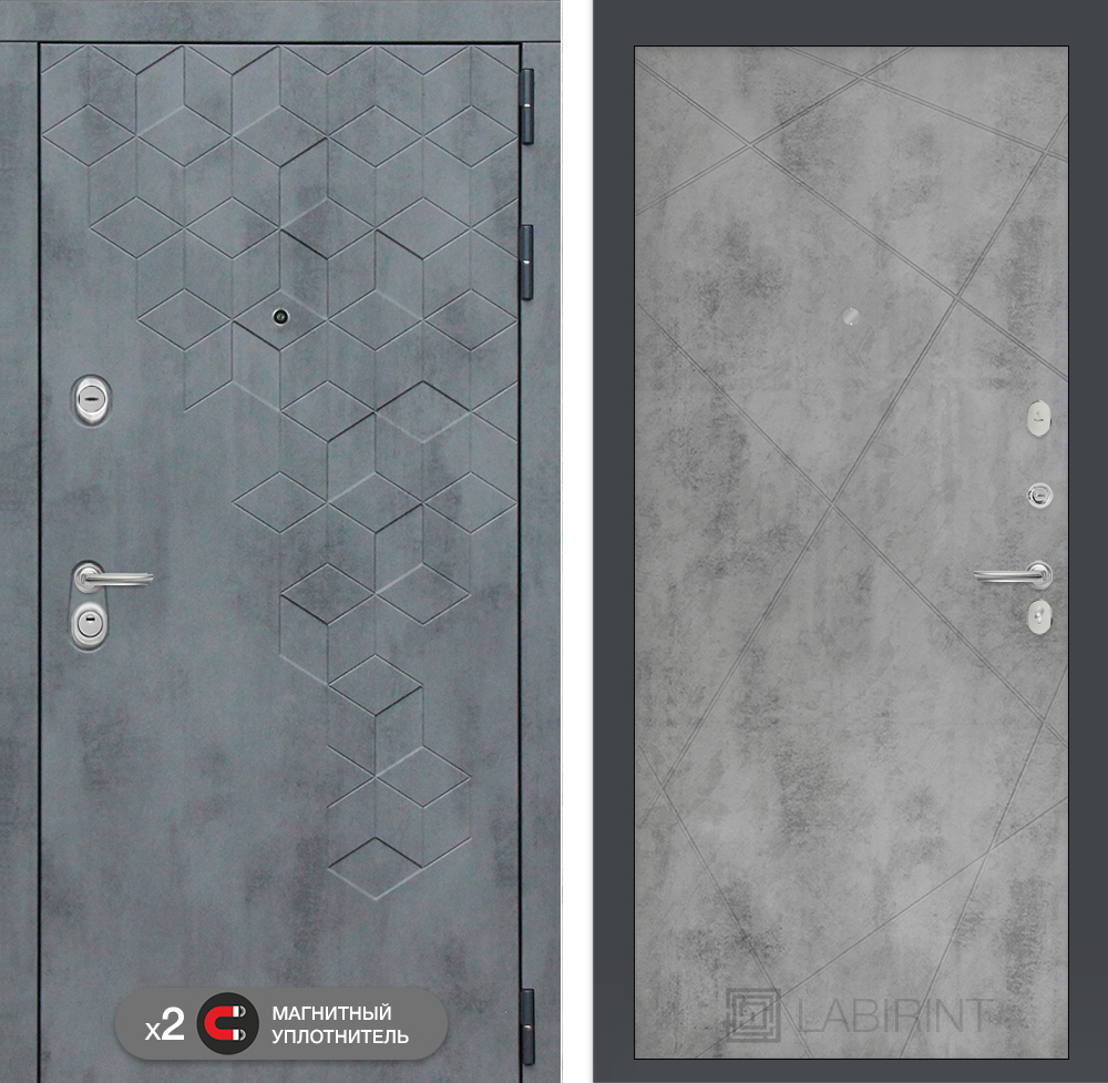 Входная дверь Бетон 24 - Бетон светлый - Image 1