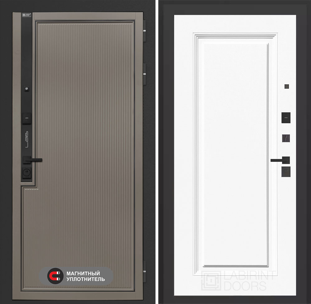 Входная дверь Лаб 1 Про 27 - Эмаль RAL 9003 - Image 1